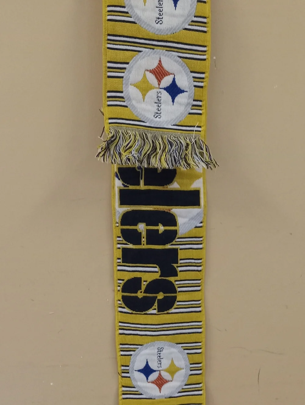 Pittsburgh Steelers Yellow Acrylic Scarf